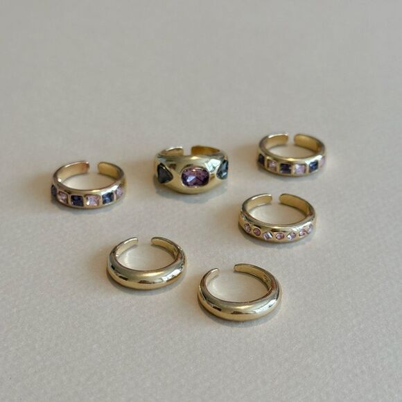 Gemstone Ring Set #1518 - Picture 4 of 6